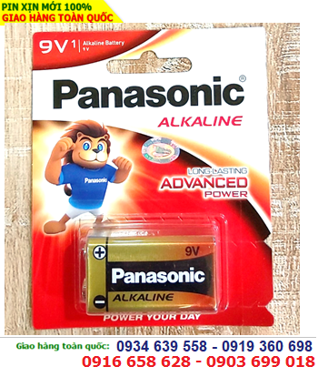 Panasonic 6LR61T/1B; Pin 9v Alkaline Panasonic 6LR61T/1B chính hãng _Made in JAPAN_ Vỉ 1viên